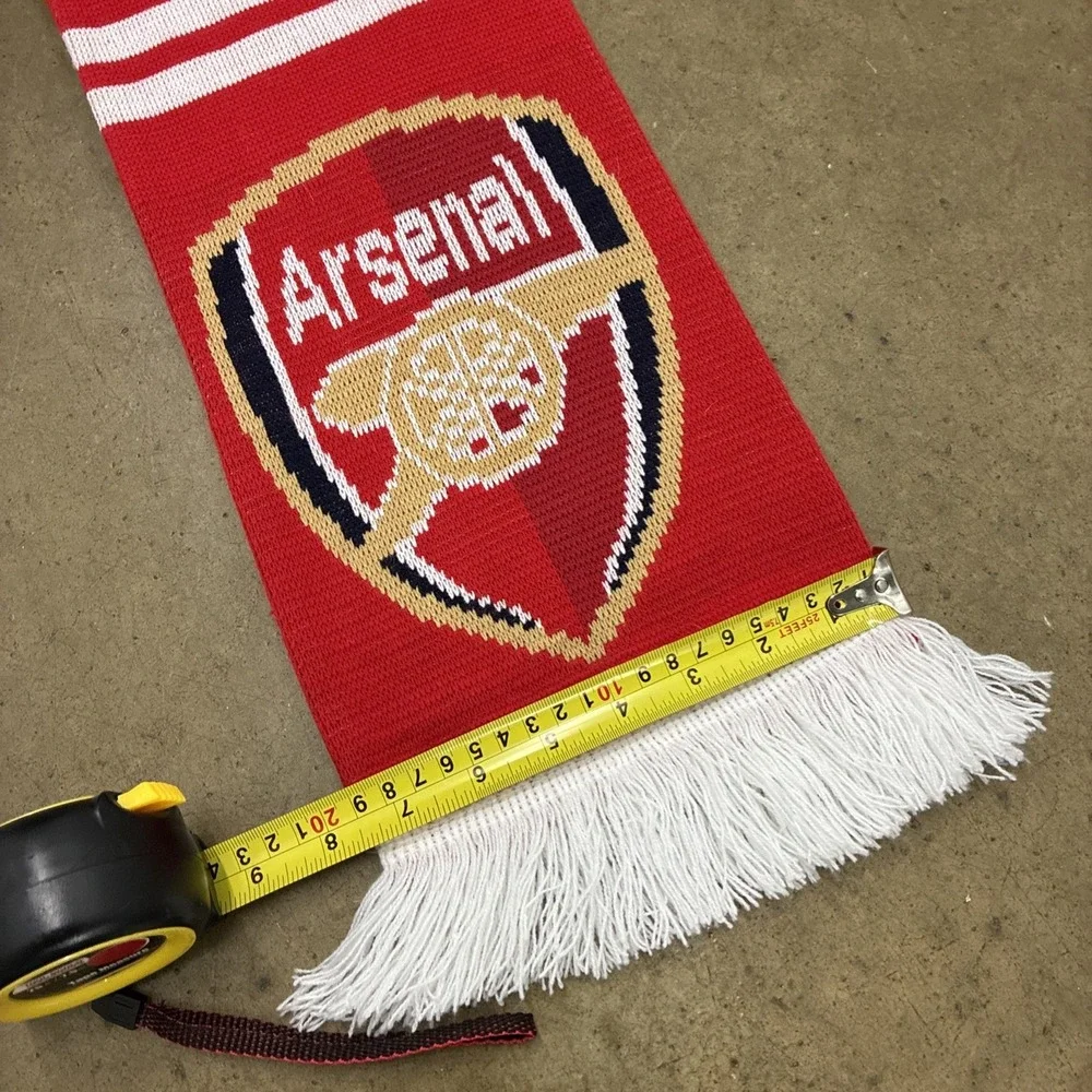Arsenal FC Scarf Gunners For Fan Supporter LETS GO GOONERS!!!! Red Colorway